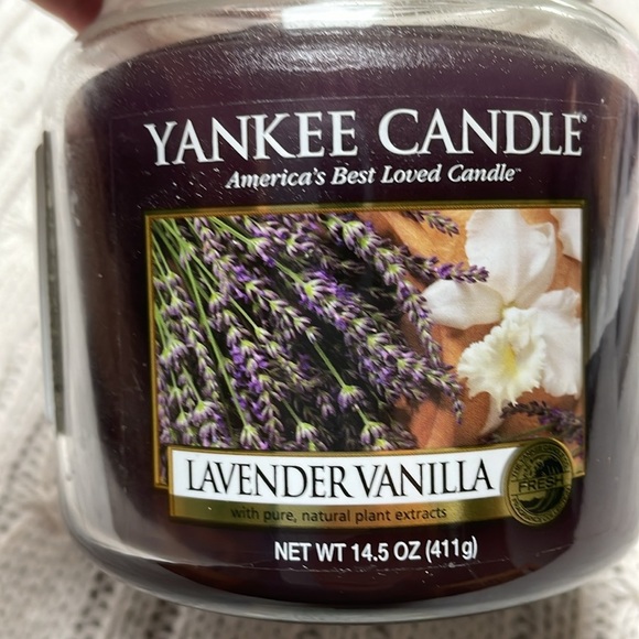Yankee Candle Other - New unused Yankee Candle Lavender Vanilla jar. 14.5 oz. 65-90 burn time. Purple